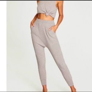 Spiritual gangster lurex metallic harem joggers